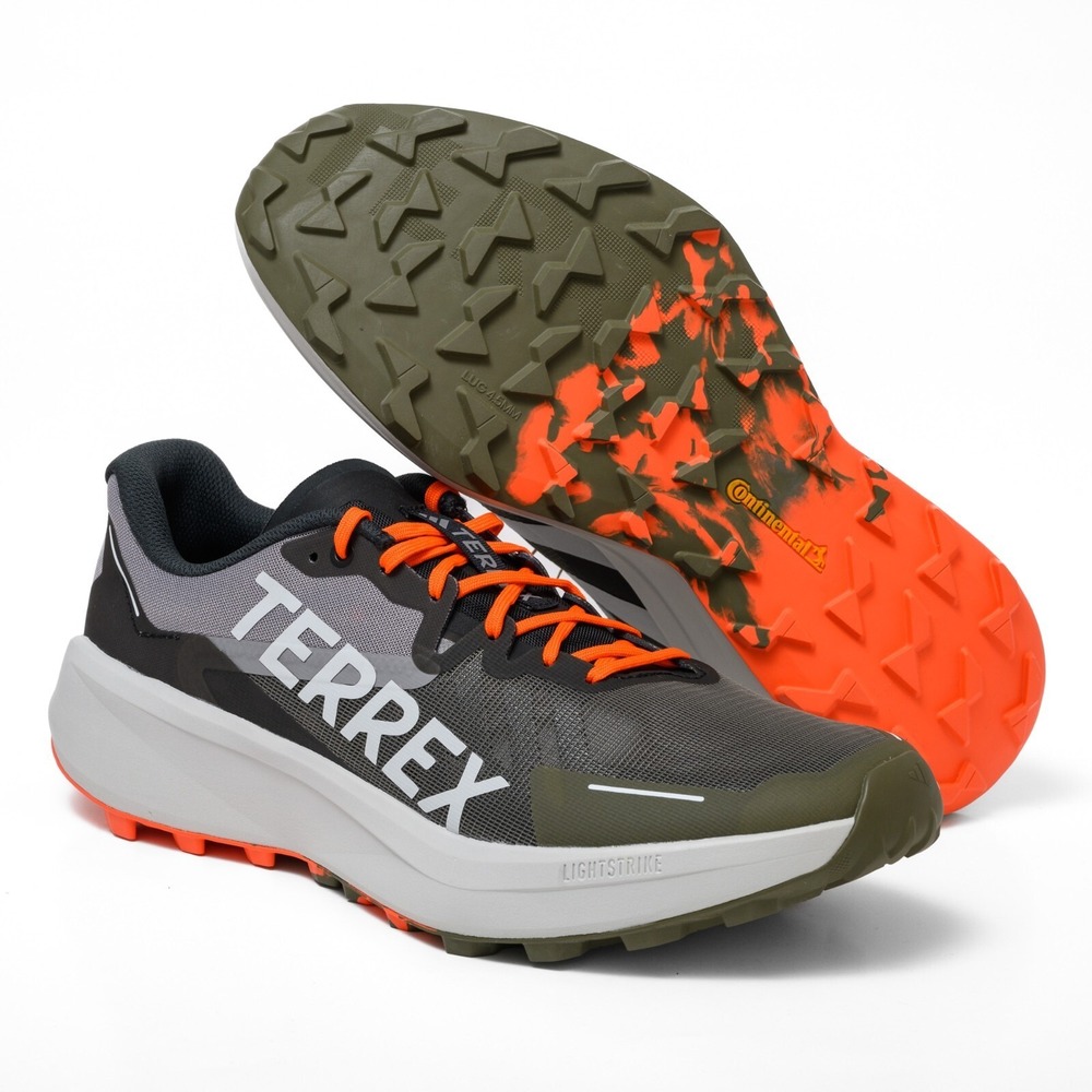 Adidas Terrex Men's Sz 12 Agravic 3 Trail Running Shoes - IG8840 Olive Strata